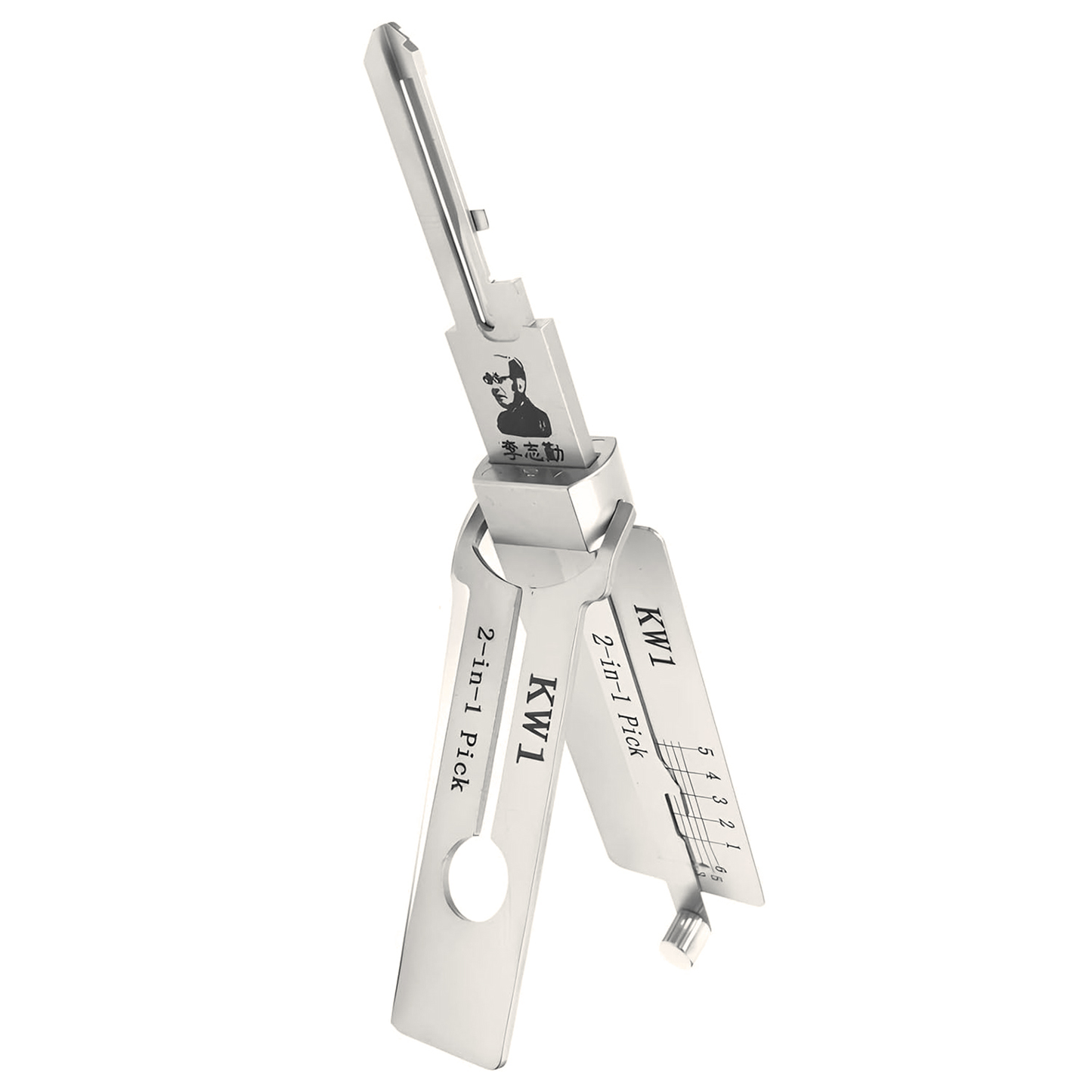 Locksmith Tools KW1 2-in-1 Stainless Steel Hook and Pick Maintenance Lock Repair Unlocking Engineering Car Home Hand Tool