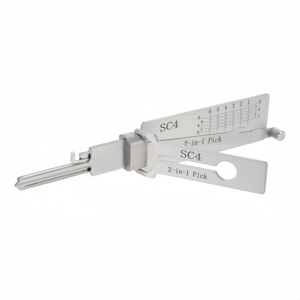 2 in1 SS001 SS002 SS002R R52 KW1 KW5 SC1 SC4 SC20 M1/MS2 AM5 R52L Lock Pick Set Locksmith Tools for Home Door Civil Locks