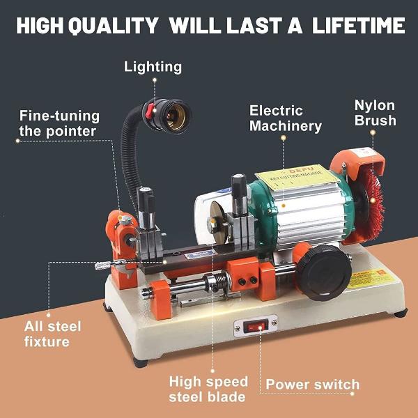 Horizontal Key Cutter Cutting Machine Key Duplicating Machine DEFU 2AS 110V