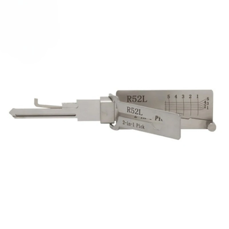 Lishi Lock Picking R52 R52L 2 in1 Locksmith Tools Master Key Decoder CIVIL LOCK OPENER TOOLS