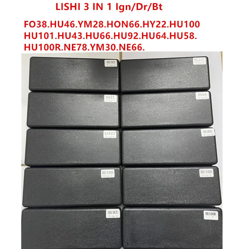 mutifucntion Ign/Dr/Bt LISHI 3 IN 1 TOOL NE78 YM30 NE66 FO38 HU46 YM28 HON66 HY22 HU100 HU101 HU43 HU66 HU92 HU64 HU58 HU100R
