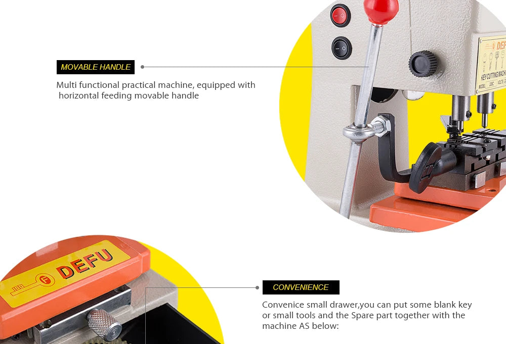 Key Cutting Machine key duplicating machine drill copy machine DF339C