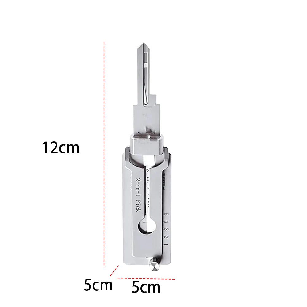 SS001 Key Decoder 2 In 1 Precision Hook & Pick Set Lock Decoder O-ring Pickup Kit Maintenance Repair Hand Tools