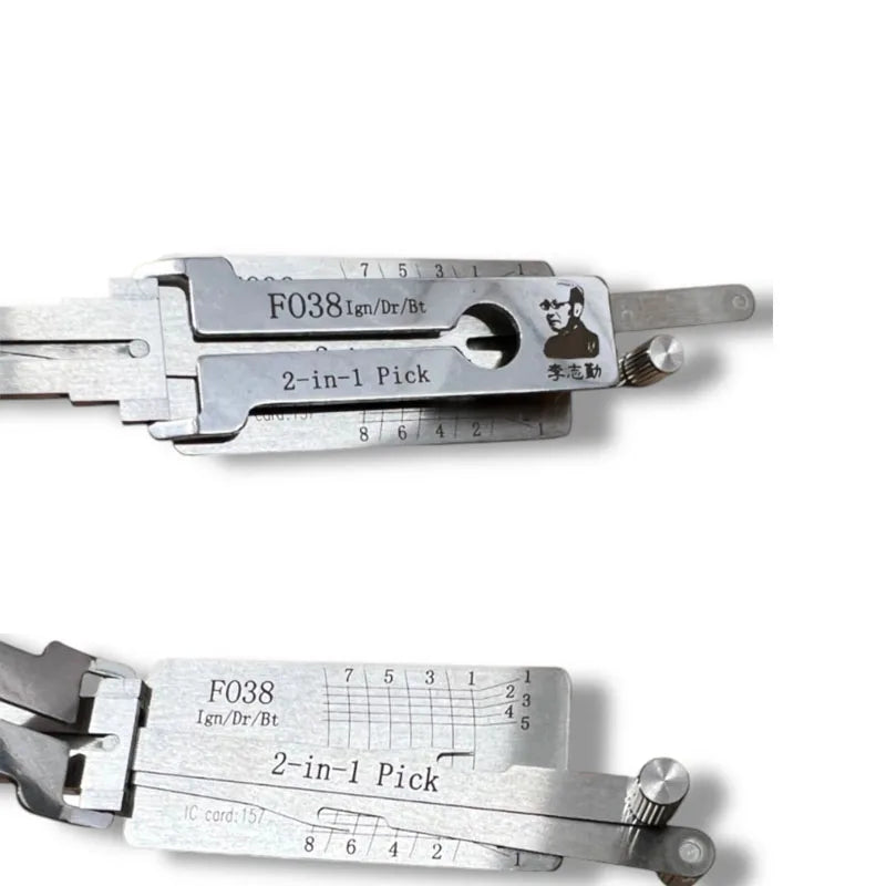 FO38 HU101 Lishi 2-in-1 Tool for Ford H75 Keyway for JAGUAR LINCOLN Volvo Locksmiths Tools