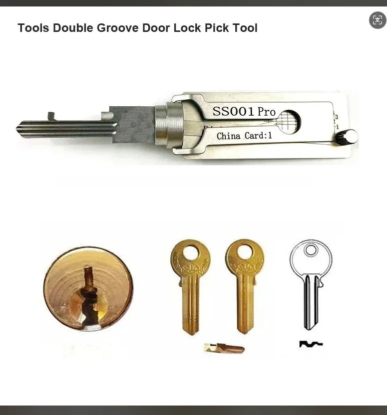 Lishi Styles Tools SC1 SC4 SS001 PRO SS002 PRO 2in1 Locksmith Tools Master Key Decoder Lockpick Kit