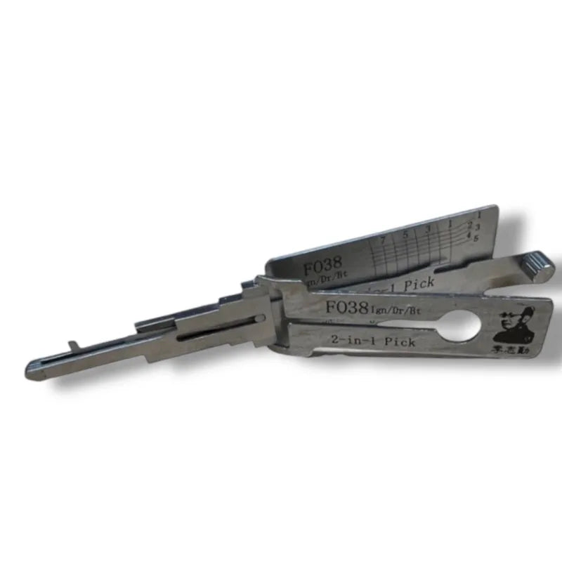 FO38 HU101 Lishi 2-in-1 Tool for Ford H75 Keyway for JAGUAR LINCOLN Volvo Locksmiths Tools