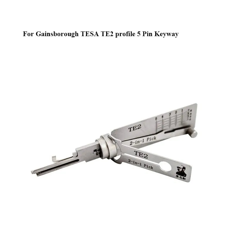 2-in-1 LW4 LW5 TE2 Lock Picking Decoder Kit for Australian Lock Keyway for Gainsborough TESA Lock