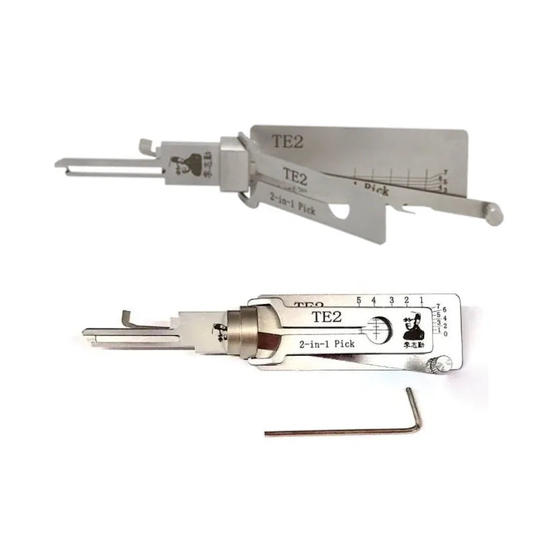 TE2 2 in 1 Lock Pick and Decoder for Gainsborough for TESA Locks Home Door Civil Lock Picking and Key Reader