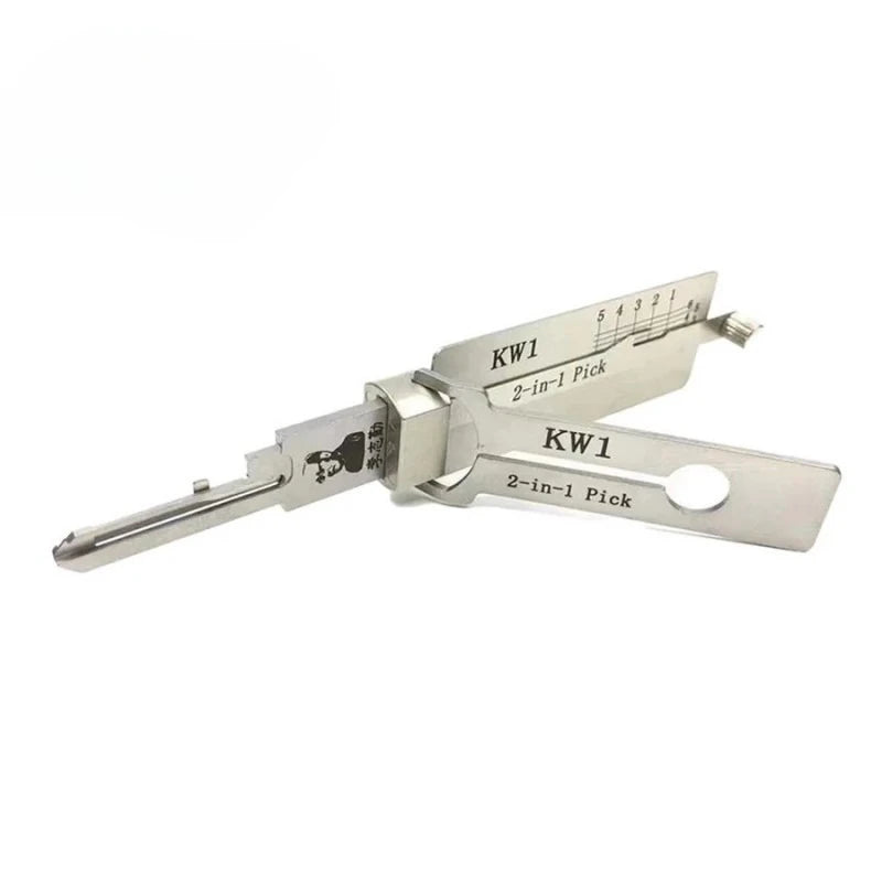 Locksmith LiShi 2 in 1 SC1 SC4 KW5 KW1 Tools Civil Lock Opener Hand Professional Locksmith Hand for Door Measuring Master Key