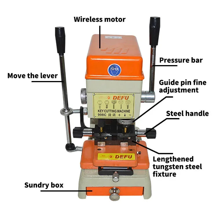 Vertical Key Cutting Machine key duplicator copy machine advanced drill machine DF998C