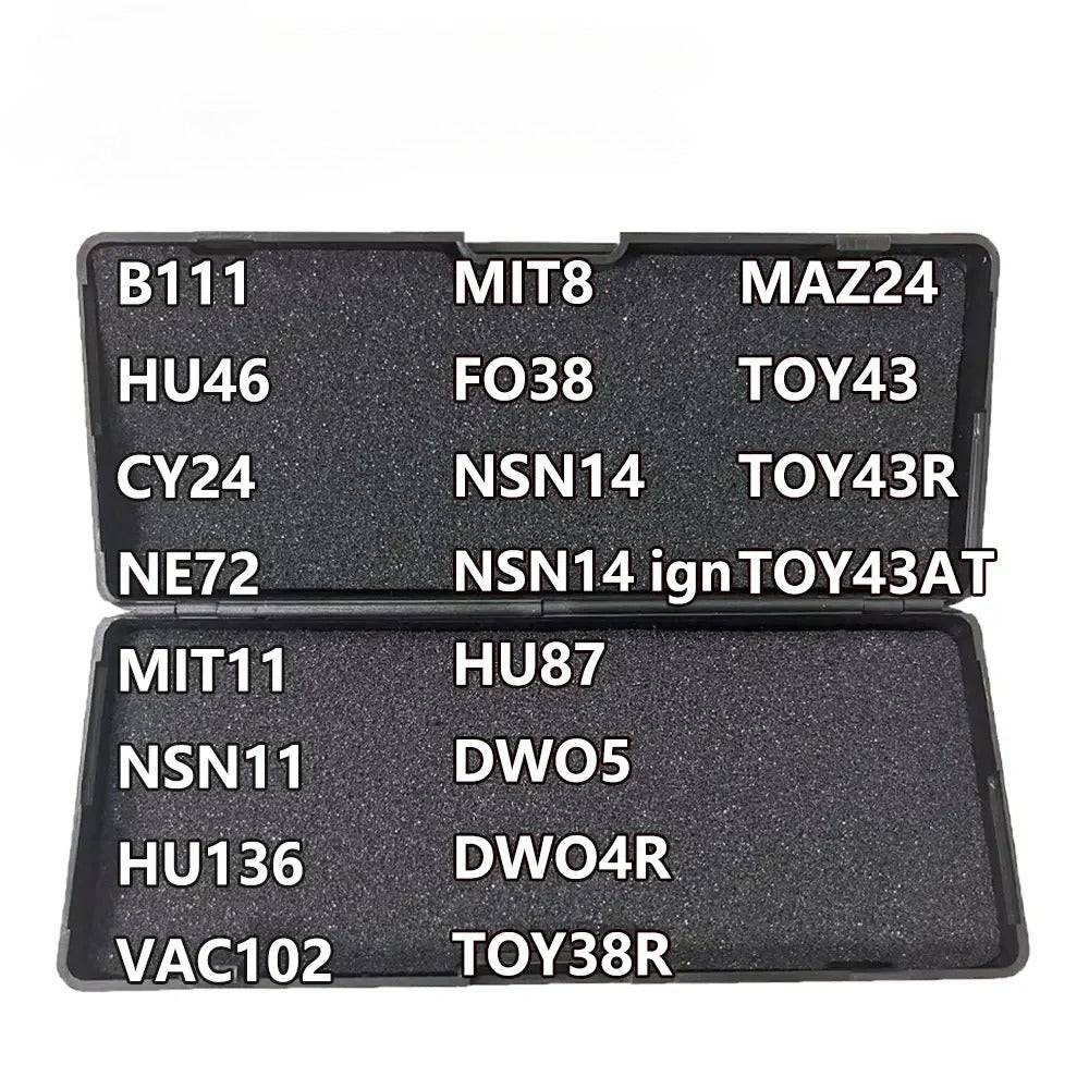 Lishi 2in1 Tool HU46 HU49 HU56 HU64 HU66 HU83 HU87 HU92 HU100 HU100(10) HU101 HU100R VA2T SIP22 HON66 Locksmith Tool for Car Key
