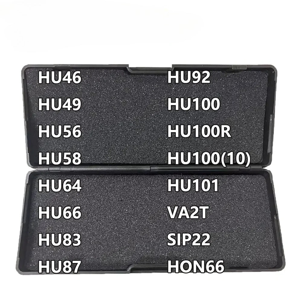 Lishi 2in1 Tool HU46 HU49 HU56 HU64 HU66 HU83 HU87 HU92 HU100 HU100(10) HU101 HU100R VA2T SIP22 HON66 Locksmith Tool for Car Key