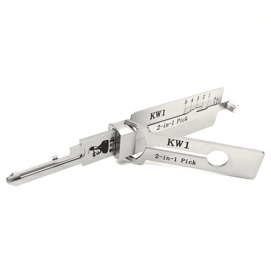 Locksmith Tools KW1 2-in-1 Stainless Steel Hook and Pick Maintenance Lock Repair Unlocking Engineering Car Home Hand Tool