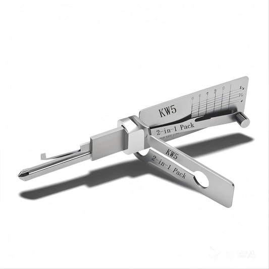 Locksmith Tool KW5  2 in 1 Pick Maintenance Repair Tool Set Stainless Tool Civil Lock Opener