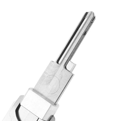 Hi-Key SC4 2-in-1 Key Decoder & Hook Pickup Tool - Stainless Steel for 6-Pin Keyway Cylinders