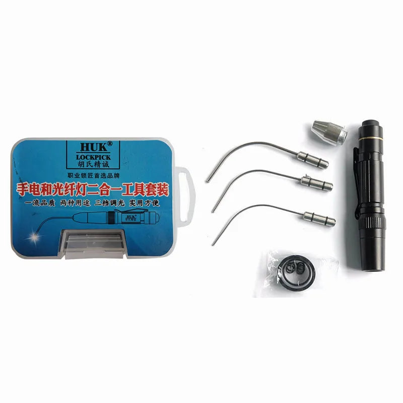 Huk Locksmith Tools set Mini Fiber Optic Light With High Brightness For Car