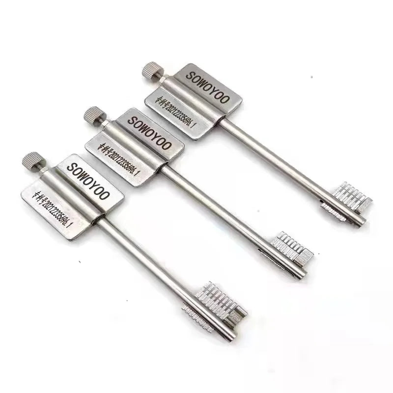 SOWOYOO 3PCS  Flagpole Key Professional Locksmith Tools for AK8 BK7 CK6,Variety Flagpole Blade Tool