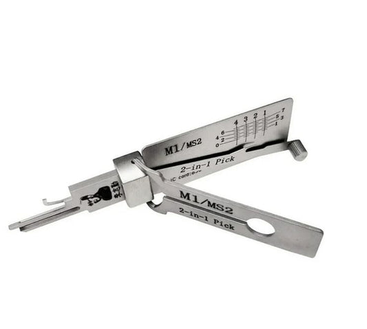 Lishi 2-in-1 M1/MS2 Lock Pick & Decoder Tool  for Door Civil Lock Opener Hand Tool