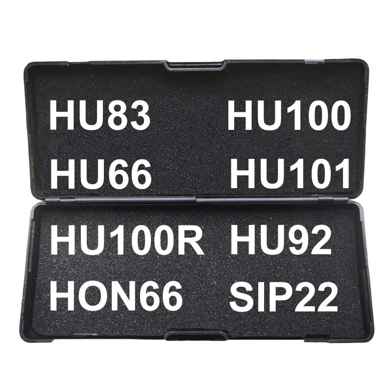 1pcs Key Decoder Lockpicking 2 in 1 tool HU100 HU83 HU92 HU100R HON66 SIP22 HU101 For VW,FORD, BMW Locksmith Tools