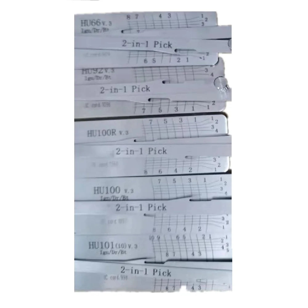 Lishi HU66 Decoder 2 in 1 Key Decoder Lockpicking Tool For VW,Audi, Ford, Seat, Porsche, Skoda Locksmith Tools