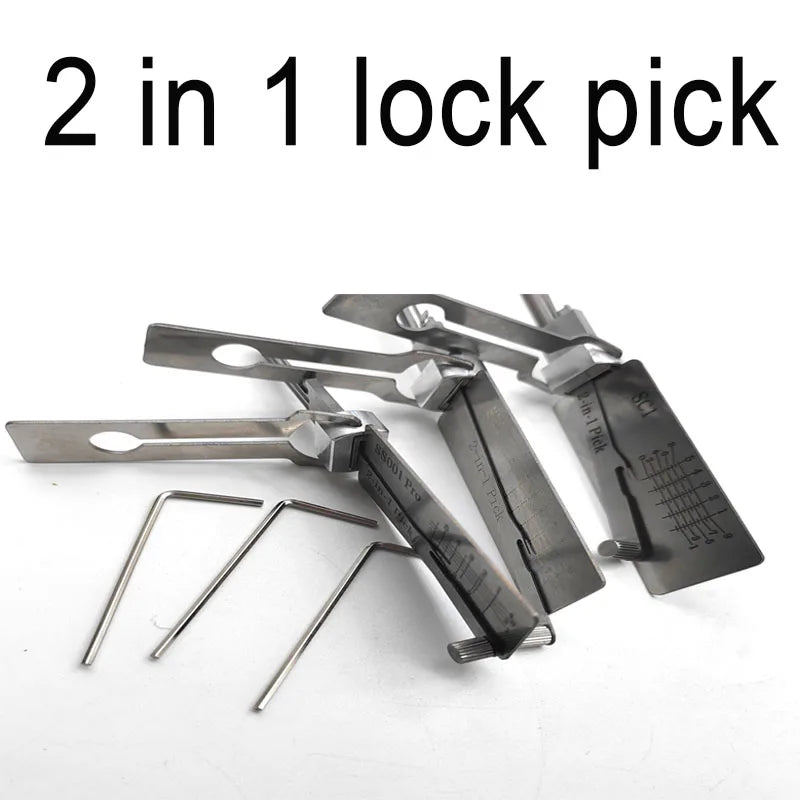 Lishi Styles Tools SC1 SC4 SS001 PRO SS002 PRO 2in1 Locksmith Tools Master Key Decoder Lockpick Kit
