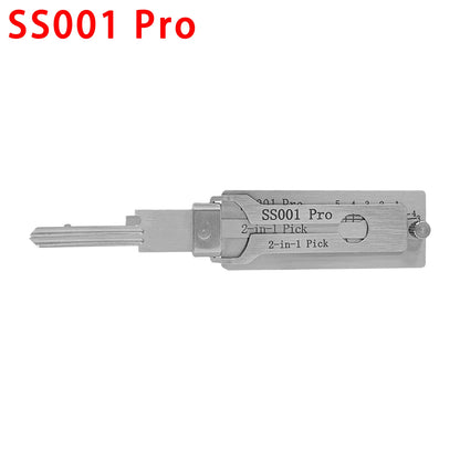 Hi-Key SS001 Pro 2-in-1 Key Decoder - Stainless Steel Precision Measuring Tool