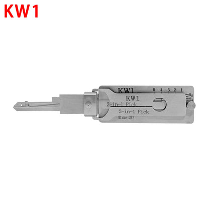Hi-Key KW1 2-in-1 Key Decoder - Stainless Steel Precision Measuring Tool