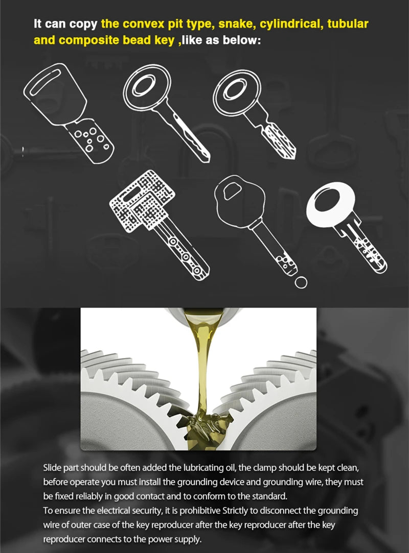 Multi-Function Automatic Vertical Key Duplicating Copy Cutting Machine Drill Machine For Making Car Door Keys Locksmith Tools