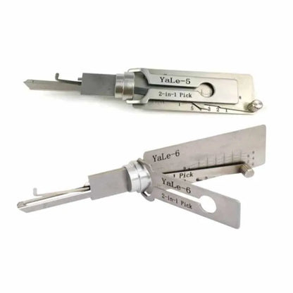 2 in1 Key Decoder Lock Picking Yale-5 Yale-6 for Yale 5-pin 6-pin keyway Rim Cylinder Lock Pick Kit Lock Picking Tool