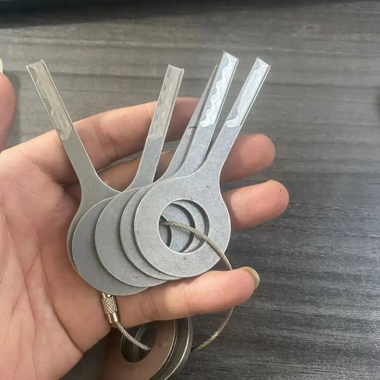 7 IN 1 HU66 Auto Locksmith Tool 7 Pieces Different Length Teeth Key Set for VAG Generation 2 For Volkswagen Skoda