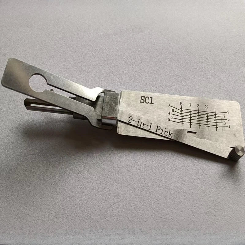 Lishi Styles Tools SC1 SC4 SS001 PRO SS002 PRO 2in1 Locksmith Tools Master Key Decoder Lockpick Kit