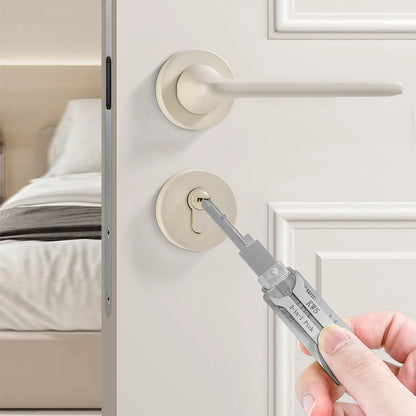 KW5 Key Decoder 2-in-1 Stainless Steel Key Decoder & Gauge Tool for KW5 Keyway Locksmith Tools