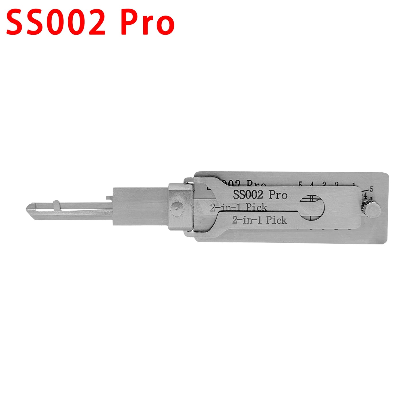 Hi-Key SS002 Pro 2-in-1 Key Decoder - Stainless Steel Precision Measuring Tool