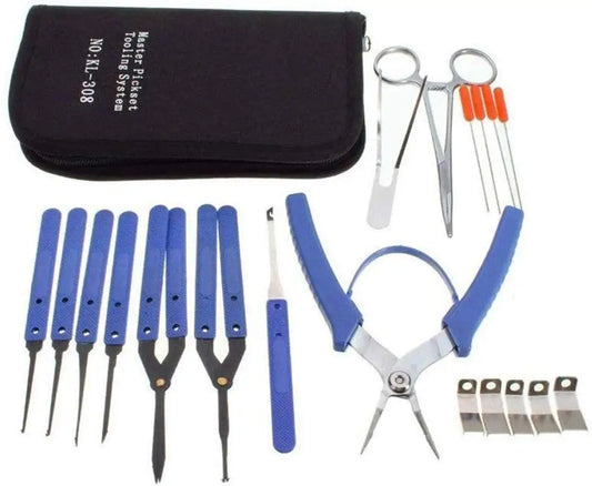 Klom Broken Key  Extractor Tool,Locksmith Repair and Pick Lock Kit  Broken Key Remove Kits