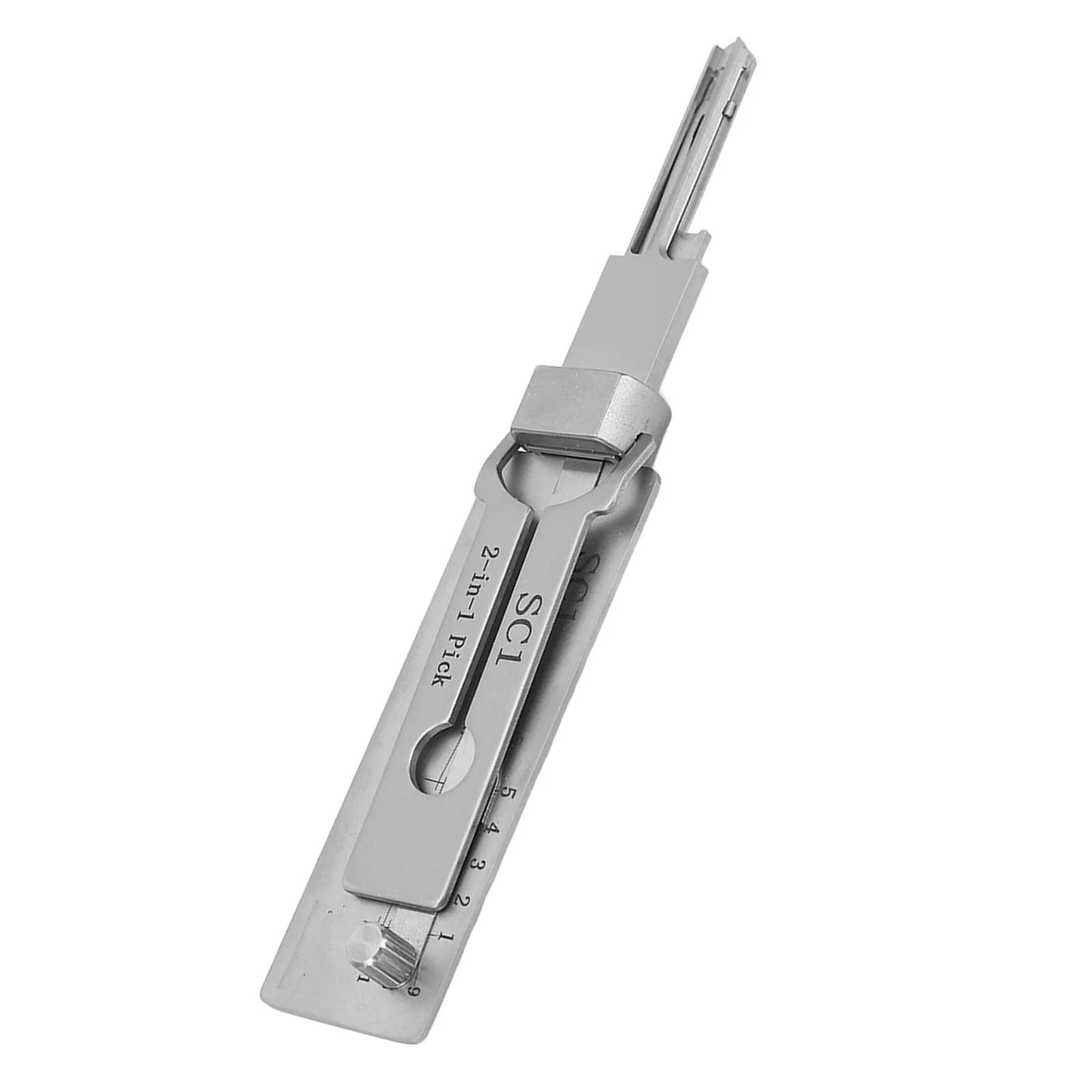 Hi-Key SC1 2-in-1 Key Decoder & Hook Pickup Tool - Stainless Steel for O-Ring & Maintenance