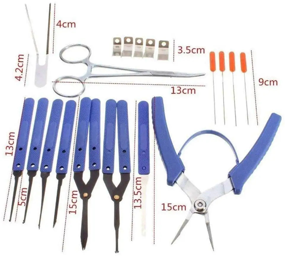 Klom Broken Key  Extractor Tool,Locksmith Repair and Pick Lock Kit  Broken Key Remove Kits