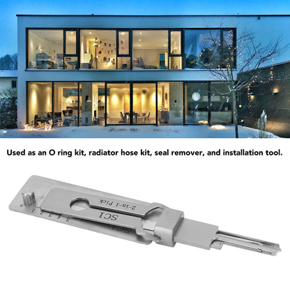 Hi-Key SC1 2-in-1 Key Decoder & Hook Pickup Tool - Stainless Steel for O-Ring & Maintenance