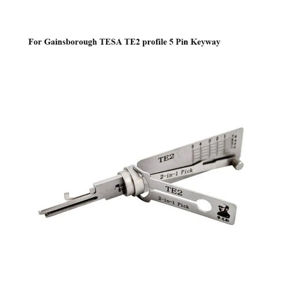 2-in-1 LW4 LW5 TE2 Lock Picking Decoder Kit for Australian Lock  Keyway for Gainsborough TESA Lock