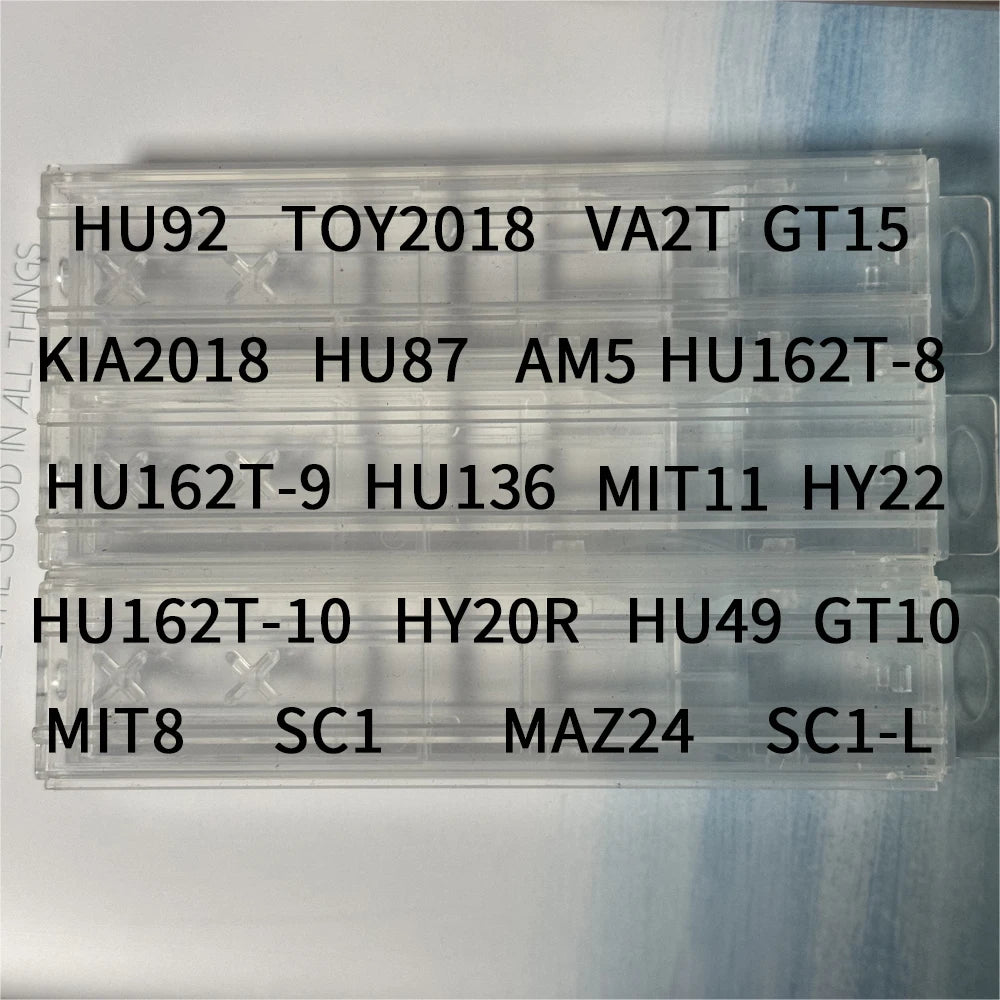Lishi 2in1 Tool Key Decoder Lockpicking Lock Pick HU92 TOY2018 VA2T HU162T-8 KIA2018 HY20R HY22 GT15 MAZ24 AM5 MIT11 MIT8 HU49 GT10 SC1-L HU136 Locksmith Tool