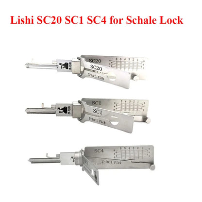 2 in 1 SC1 SC4 SC20 Pickup Kit Locksmith Tools for Civil Lock for Schlage Lock C/ L Keyway  Schlage Master Key Series