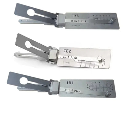 2-in-1 LW4 LW5 TE2 Lock Picking Decoder Kit for Australian Lock  Keyway for Gainsborough TESA Lock