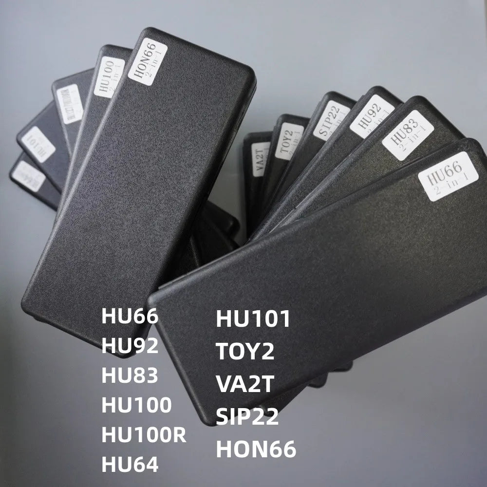 Lishi 2 in 1 Tool Key Decoder Lockpicking Lock Pick Tool HON66 HU100 HU100R HU101 HU36 HU64 HU66 HU83 HU92 SIP22 TOY2 VA2T locksmiths tools