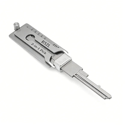 Hi-Key R52L 2-in-1 Key Decoder & Gauge Tool - Stainless Steel for Mexico Phillip Civil Locks Locksmith Tools