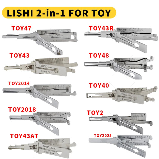 Lishi 2in1 Tool  TOY43AT TOY48 TOY43  Open Car Door Lishi pick tool  Locksmith tool