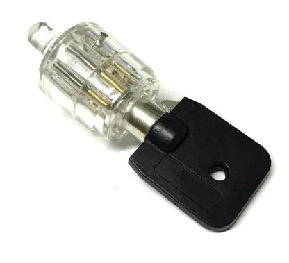 9 pcs Transparent Locksmith Locks Cutaway Training Skill Professional Visible Practice Padlock Copper Lock Pick Tools Hardware