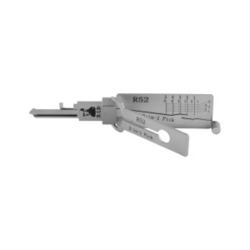 Lishi Lock Picking R52 R52L 2 in1 Locksmith Tools Master Key Decoder CIVIL LOCK OPENER TOOLS