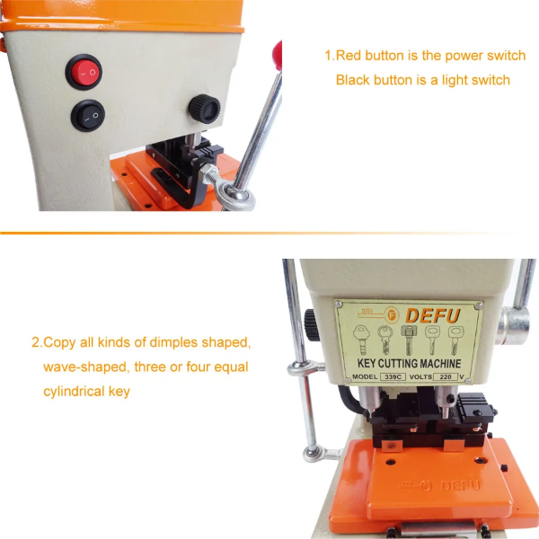 Key Cutting Machine key duplicating  machine drill copy machine DF339C