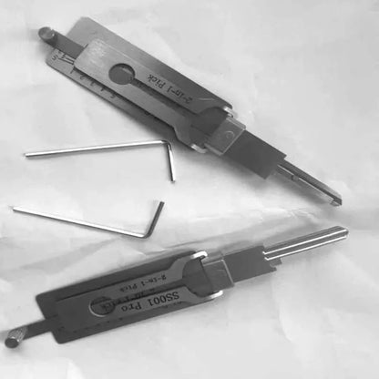 Hi-Key SS001 PRO 2-in-1 Key Decoder - Stainless Steel Precision Measuring Tool