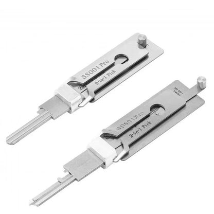 Hi-Key SS001 PRO 2-in-1 Key Decoder - Stainless Steel Precision Measuring Tool
