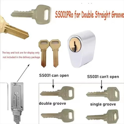 Hi-Key SS001 PRO 2-in-1 Key Decoder - Stainless Steel Precision Measuring Tool